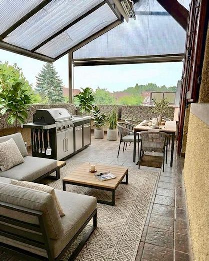Terrasse bei Wohnzimmer