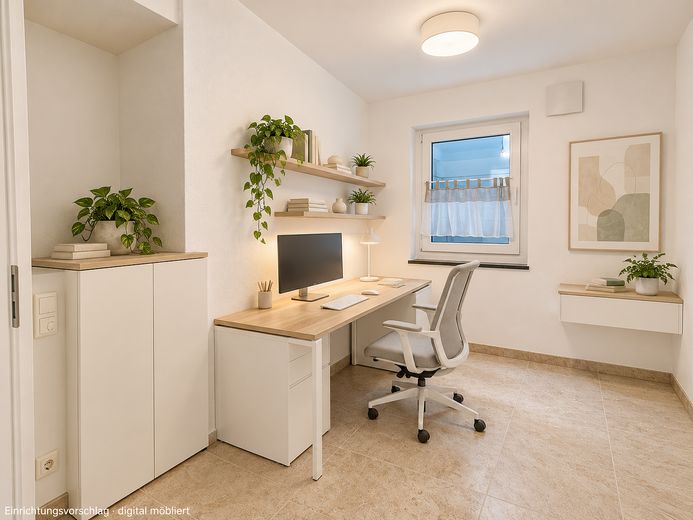„Yaşam için bol alan – iki kat, özel bahçe, Münih yakınlarında sakin bir yaşam“ – Home-Office