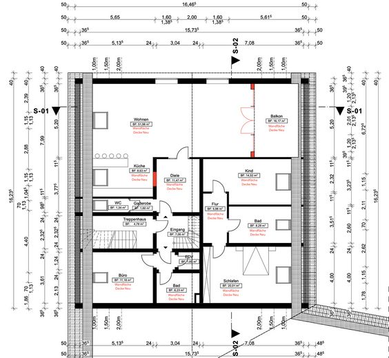 Grundriss Penthouse