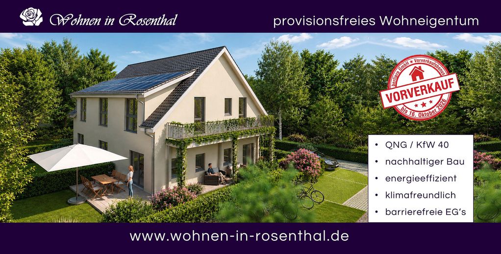 VORVERKAUF: 3 Zimmer Niedrigenergiewohnung mit Terrasse -PROVISIONSFREI- in Berlin-Pankow-Rosenthal – Foto 1