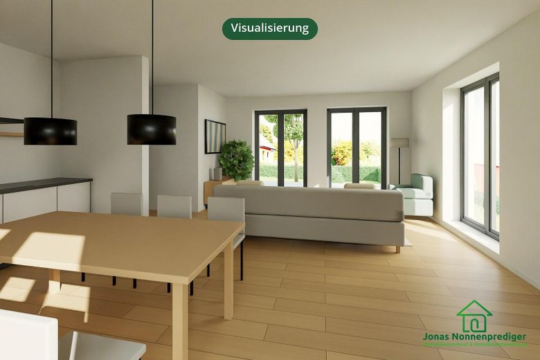 Baugrundstück mit Baugenehmigung für ein Wohnhaus mit 2 WE - für den Käufer provisionsfrei – Visualisierung Innen: Essen