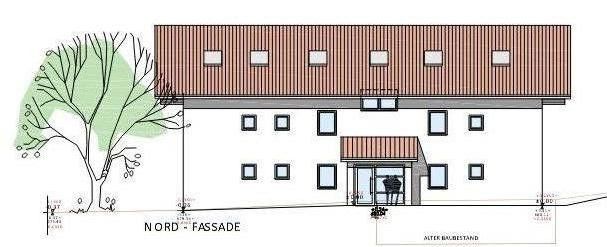 Nordfassade lt. Baugenehmigung
