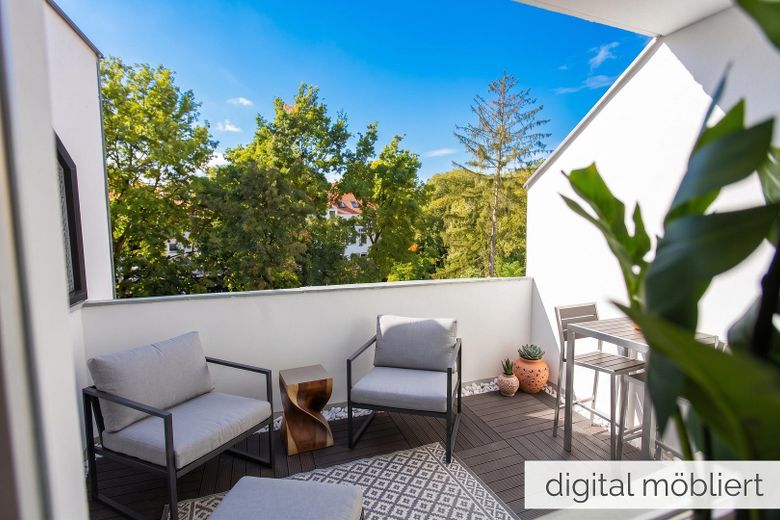 Do dobrego samopoczucia: mieszkanie 2-pokojowe !!! Hannover-List !!! – Balkon möbliert