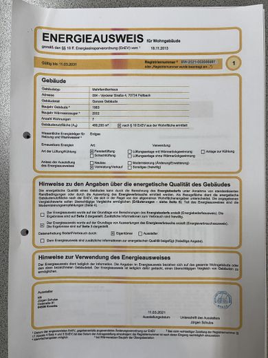 Energieausweis