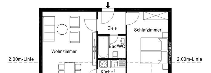 Helle 2-Zimmer Dachgeschosswohnung in Karlsfeld bei München