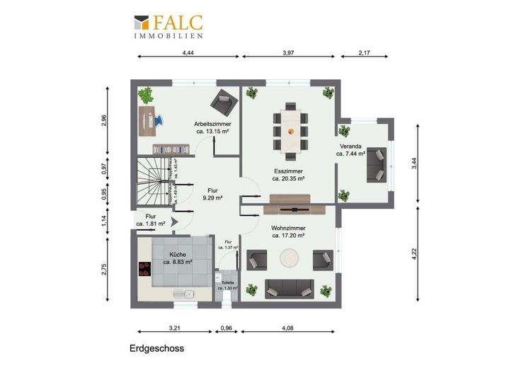 *Reserv.* Hör´mal wer da hämmert // Ihr Sanierungsprojekt! - FALC Immobilien – Grundriss Erdgeschoss