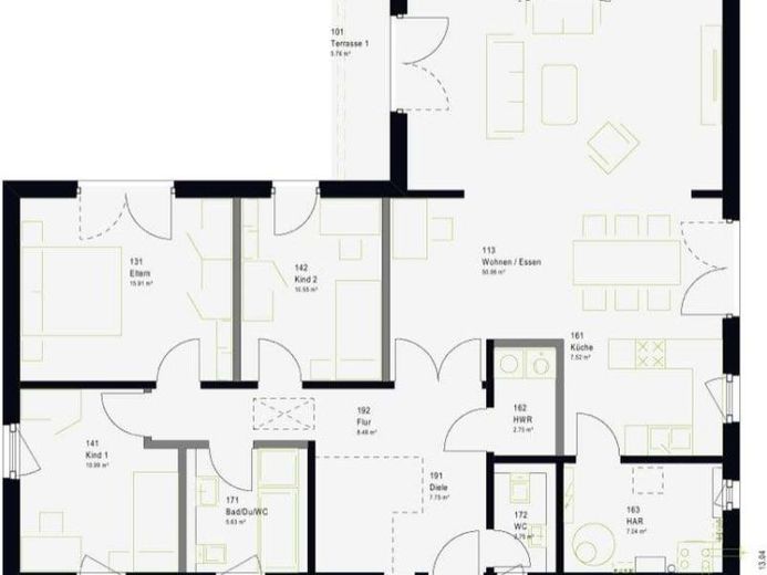 820 m² per casa, cane e dondolo – 136 m² da abitare – Foto 1