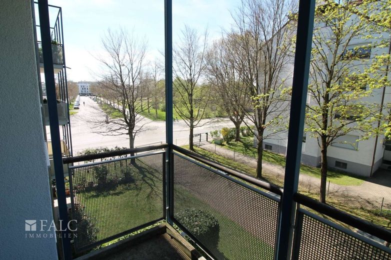 Blick vom Balkon