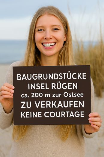 Baugrundstück Insel Rügen ca 200 m zur Ostsee erschlossen – Baugrundstücke am Meer