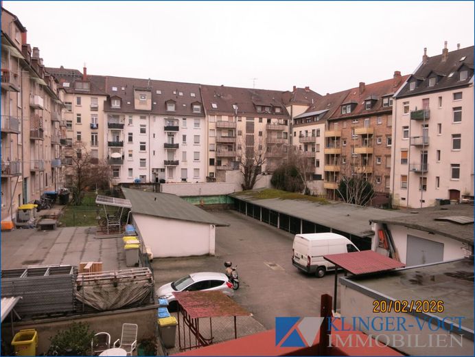 ** Nur zur Kapitalanlage ** Top-vermietete &amp; renovierte 2-Raum-Wohnung! – Blick v. Balkon