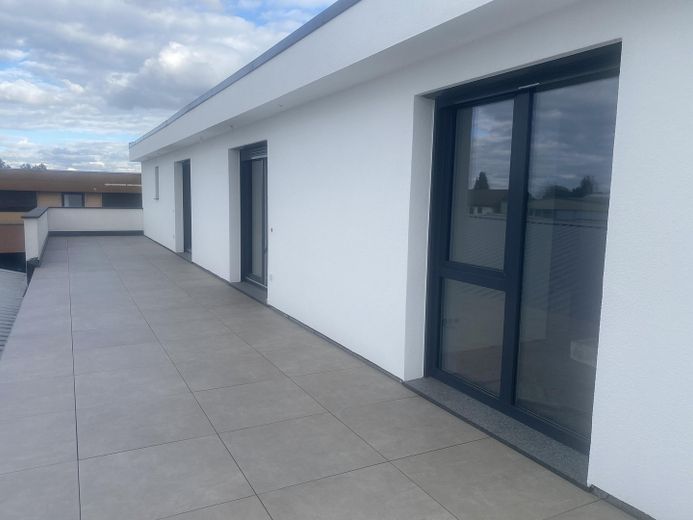 Abitare nel lusso in un attico di 200 m² con capannone, officina, produzione e attività commerciale – Terrasse 