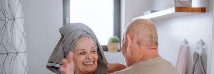 Solo unos pocos escalones hasta su nuevo apartamento