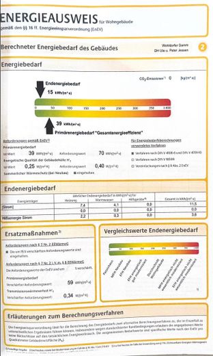 Energieausweis Erd-Wärmepumpe