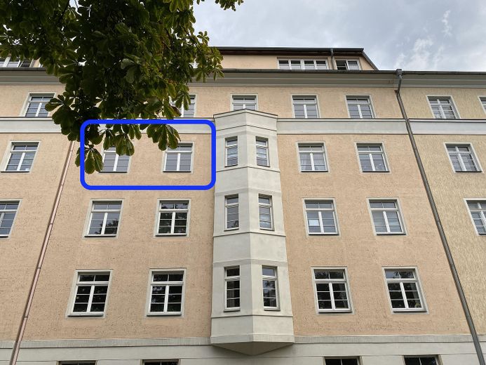 Bell'appartamento di 3 locali con vista sull'Elba / Dresda-Johannstadt – Wohnung im 3. OG links