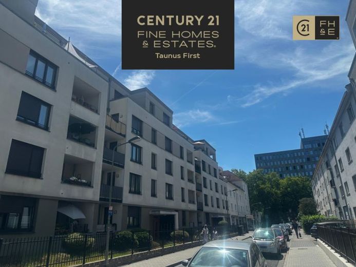 Volledig gemeubileerd 2-kamerappartement, balkon, parkeerplaats in de ondergrondse garage, Frankfurt Europaviertel – Foto 1