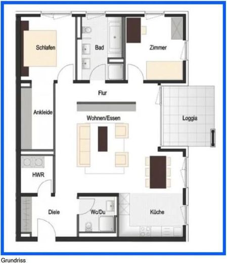 Lujo junto al lago Probstsee: 3,5 hab., cocina equipada, vestidor, garaje subterráneo | 7 min de Patch Barracks – Layout