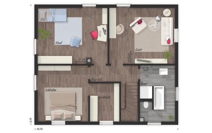 Moderne Stadtvilla in Panketal – Energieklasse A, provisionsfrei – EFH OG