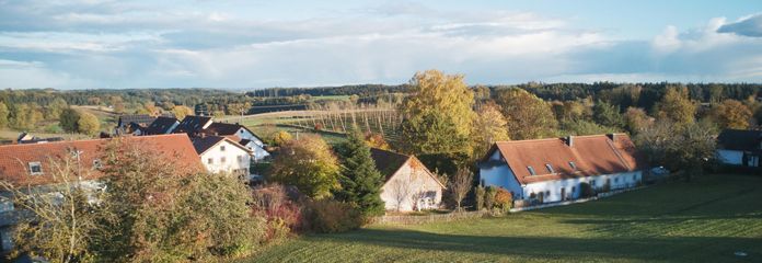 Blick zu Hopfenfelder 