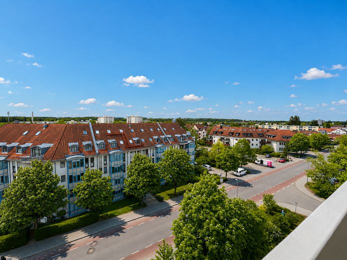Blick vom Balkon