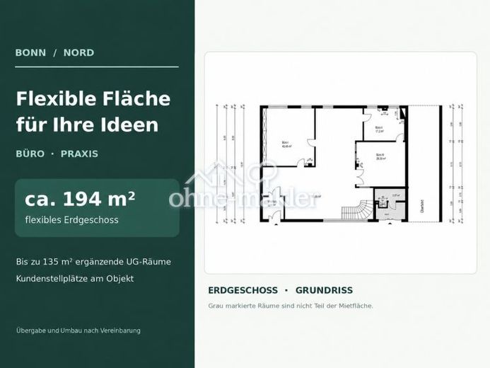 Flexible Büro- oder Praxisfläche im Bonner Norden – Foto 1