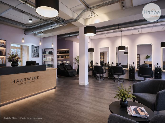 Stilvolle Gewerbefläche im Ortskern von Weißbach – ideal für Büro, Praxis oder Studio – Einrichtungsbeispiel
