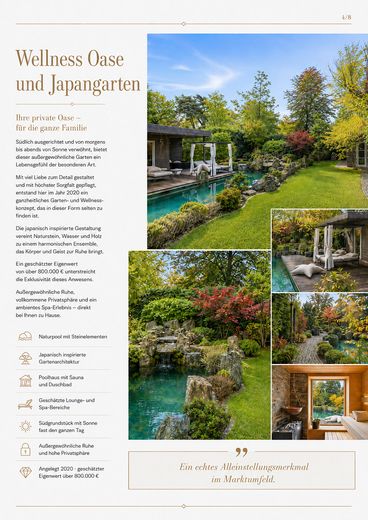 Familienvilla mit Naturpool, Spa und japanischem Garten – Foto 5