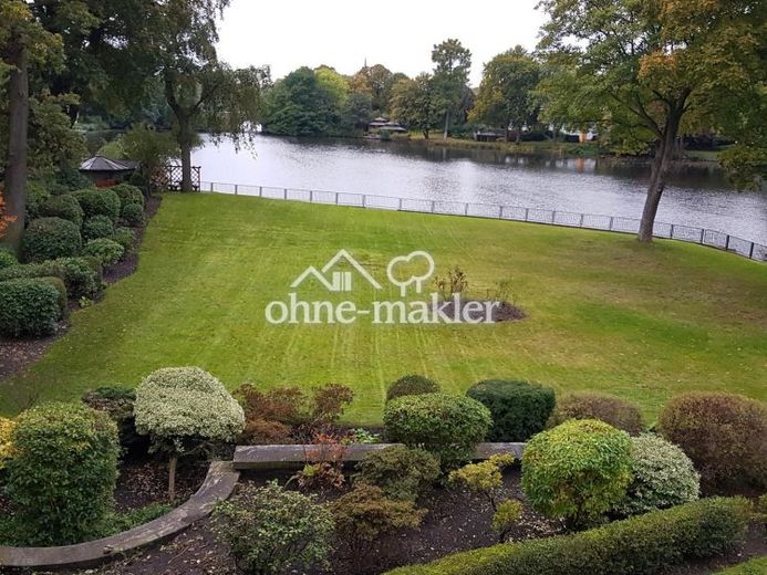 JOKER : 2 Zi. möbliert direkt an der Alster mit Garten Süd-West - BLICK auf den FEENTEICH – Foto 1