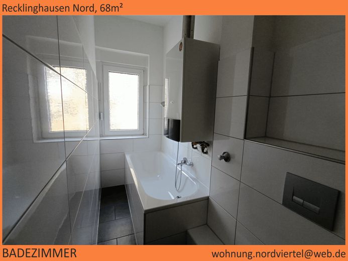 Nordviertel, schöne 68m²-Wohnung im 1.OG, saniert – Badezimmer