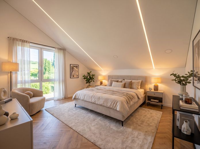Luxus-EFH kernsaniert 2026 | Klasse A | 1.448 m² Grundstück – KI Einrichtungsbeispiel