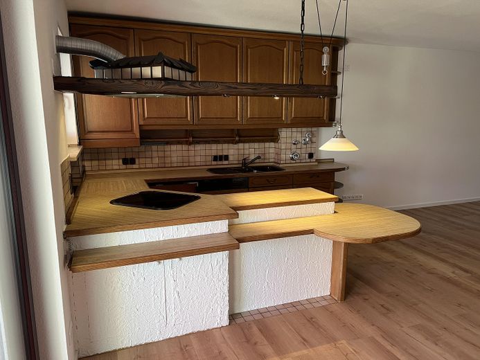 Otwarty 2-pokojowy apartament z balkonem i widokiem na Johannisberg – Küche