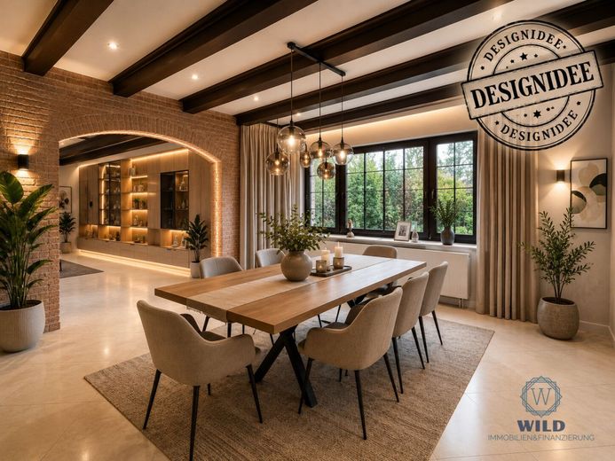 Großzügiges Einfamilienhaus mit Studio, Loggia &amp; Terrasse in Heusweiler – Designidee-Esszimmer
