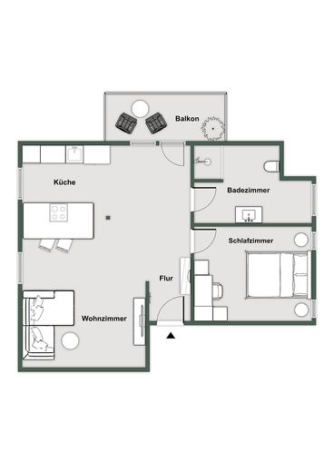 Jasne, designerskie mieszkanie na poddaszu (2 pokoje) z kuchnią BORA, parkietem Lindura i słonecznym balkonem – Zdjęcie 26