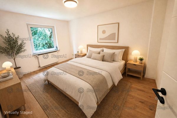Freigestellte 2ZKB | Frisch saniert | Hochparterre | Gartenblick | provisionsfrei