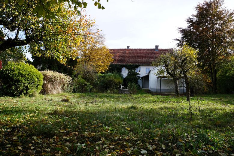 Großer Garten mit Baumbestand