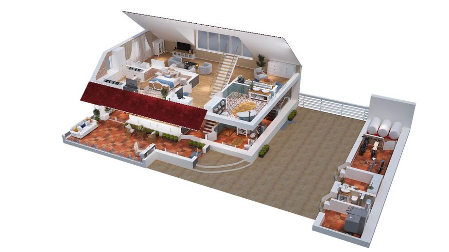 Dollhouse/ Puppenhaus 1. OG