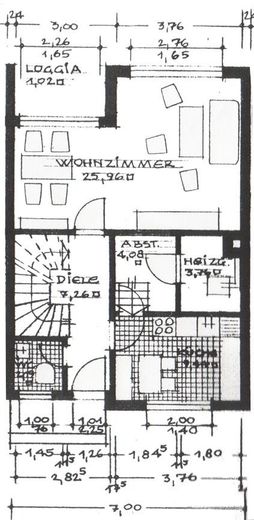 Professionally renovated mid-terrace house in an attractive location in Lilienthal-Butendiek – Grundriss EG