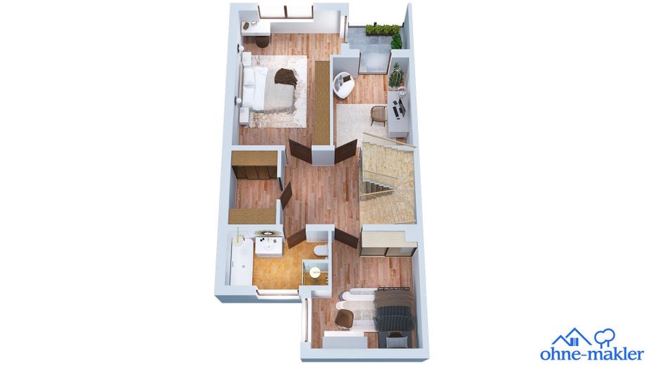 Großzügiges Reihenmittelhaus in Eching- von privat – OG