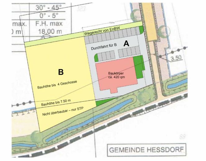 Top-Grundstück 3409 qm, A3 Erlangen-West, teilbar – Grundstück teilbar