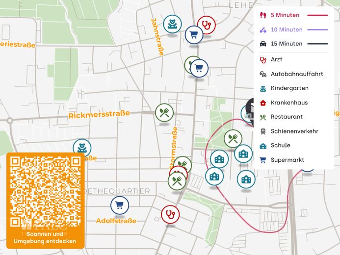 Wie ein Neubau, nur mit Seele-vollständig sanierte 4-Zimmer Wohnung – Lageplan