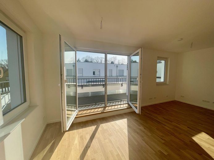 Blick zur Dachterrasse