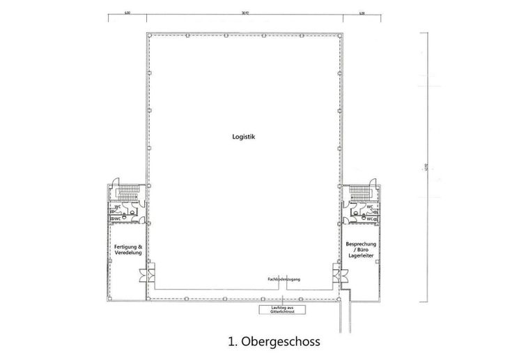 Grundriss Logistik erster Stoc