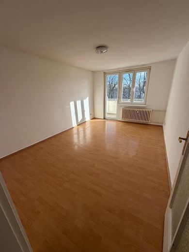 Helle unvermietete 2-Zimmer Eigentumswohnung mit Südbalkon, Privatverkauf – Wohnzimmer