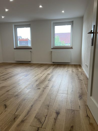 Blick ins Schlafzimmer