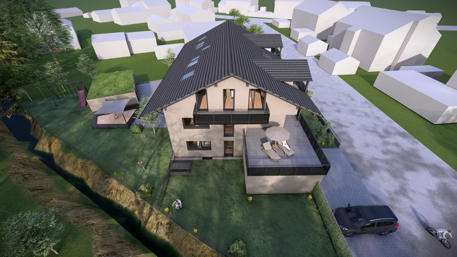 Oben wohnen, großzügig leben – 4-Zimmer-Wohnung mit XL-Dachterrasse – Ansicht - West
