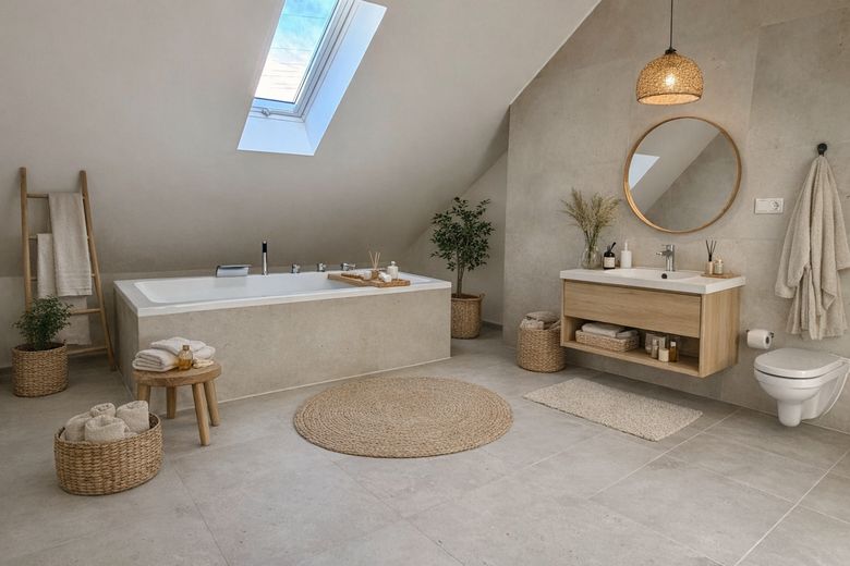 Badezimmer DG möbliert