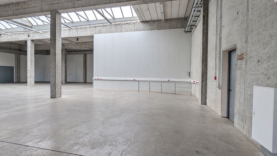 Depo, üretim, ofis/sosyal alan 750m² + 206m², açık alan >5000m² (opsiyonel + yaklaşık 400m² CNC talaşlı imalat) – Eingang