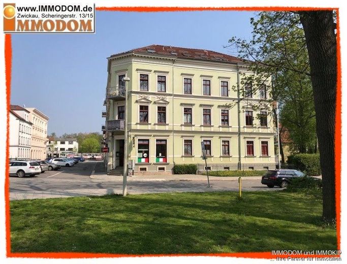 Appartement in Zwickau-Zentrum mit MINIKÜCHE und BALKON zu verkaufen! – Hausansicht