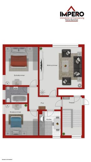 Gemütliches Wohnen mit Wohlfühlfaktor: Helle 3-Zimmer-DG-Wohnung mit Garage in Melkendorf! – GR DG
