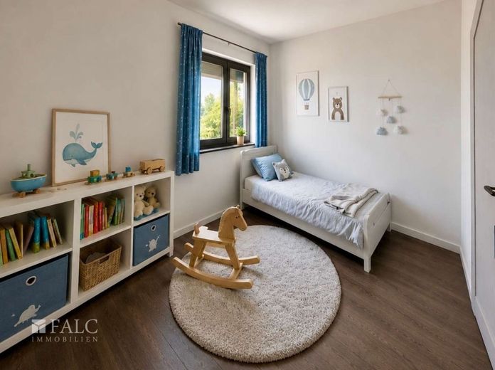 Provisionsfrei. Neubauprojekt - Traumbungalow mit Feldblick – Kinderzimmer