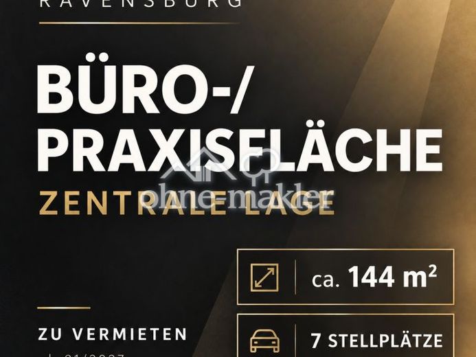 Zentrale Büro-/Praxisfläche in Ravensburg – ca. 144 m² + bis zu 7 Stellplätze – Foto 1